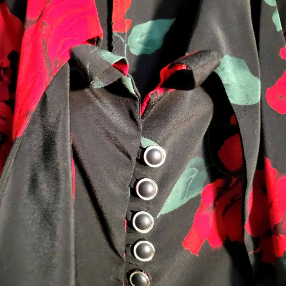 VINTAGE SSADA Rose Sleeveless Dress - Picture 5 of 12